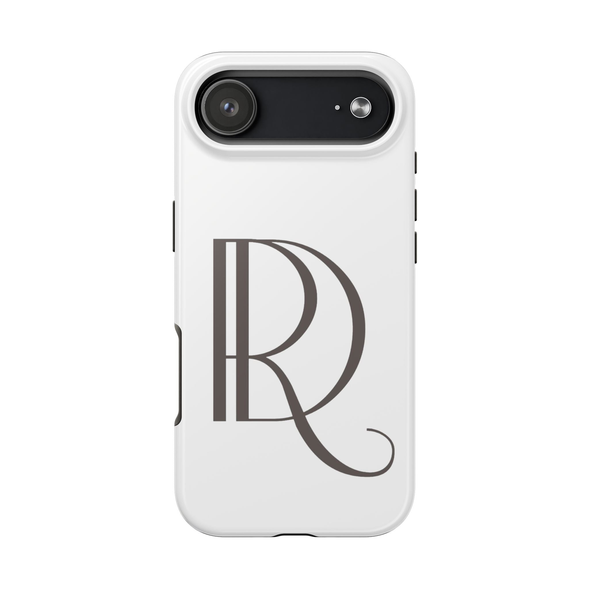 Monogram R Tough Phone Case — Elegant Initial Protective Case