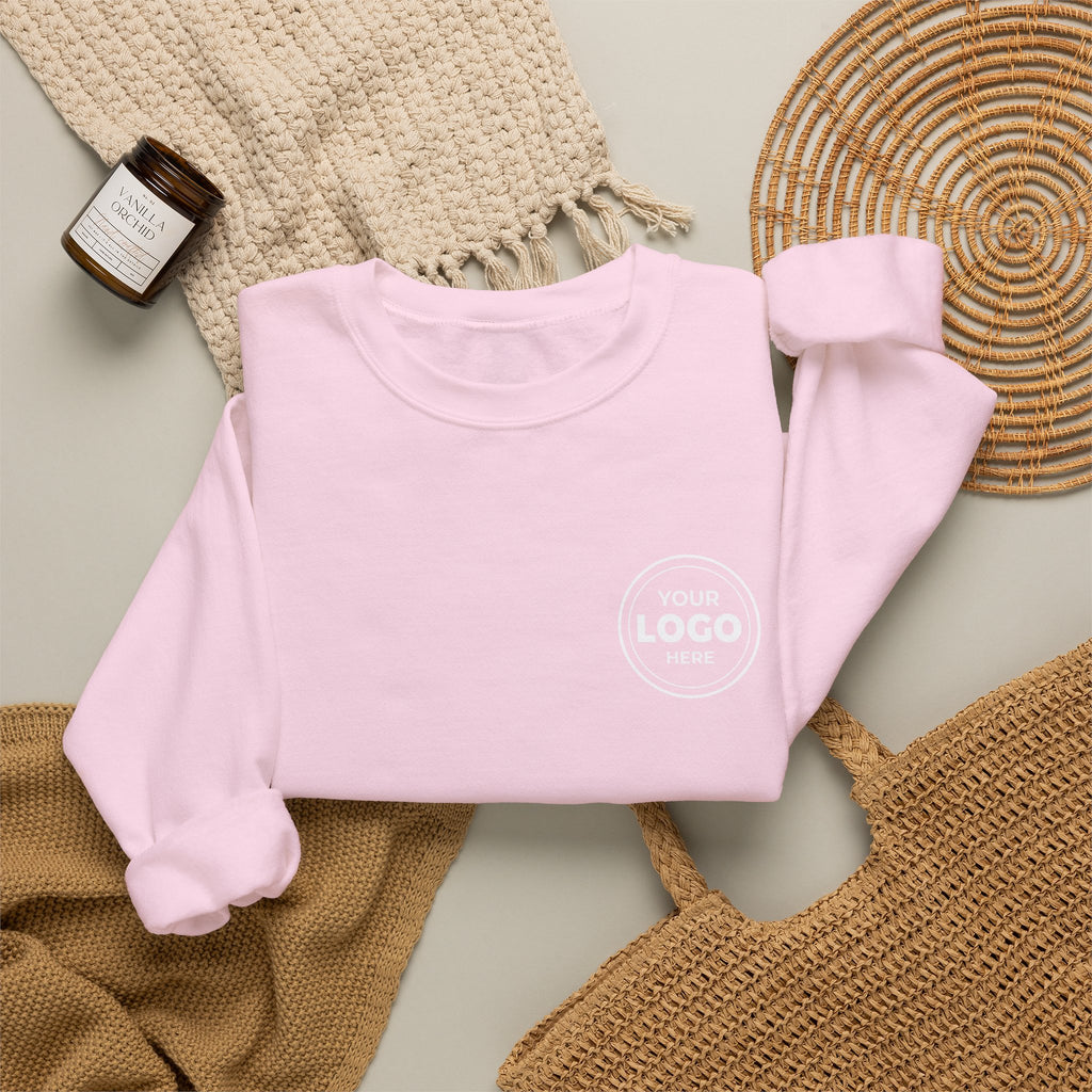 Crewneck Sweatshirt — Custom Logo Chest & Back Design