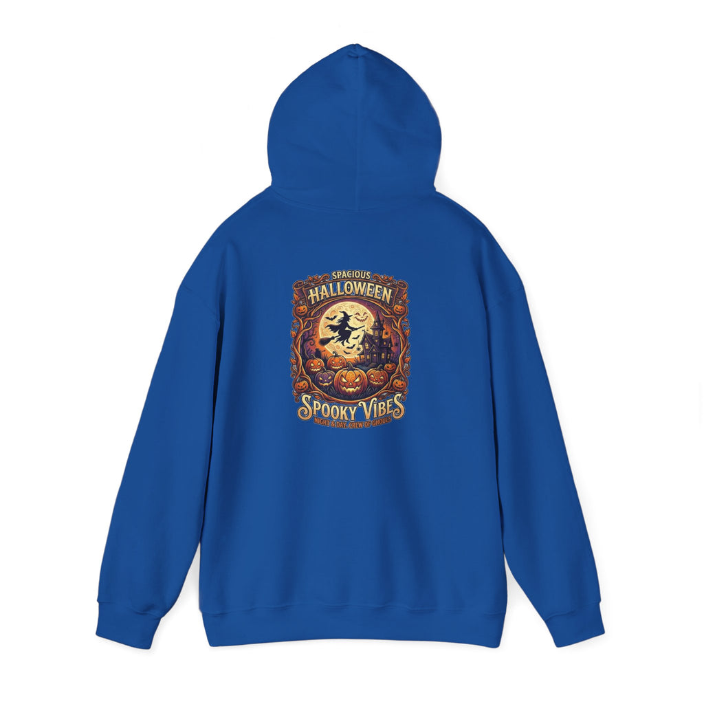 Halloween Pumpkin Hoodie — Happy Halloween Vintage Witch & Spooky Vibes Pullover