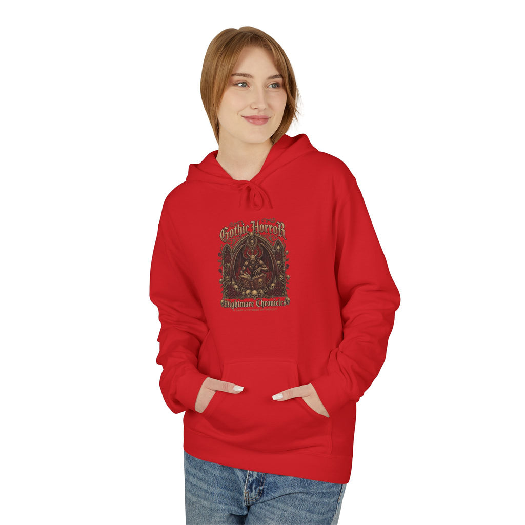 Vintage Botanical 'Autumn Camper' Hoodie — Retro Forest Camping Graphic