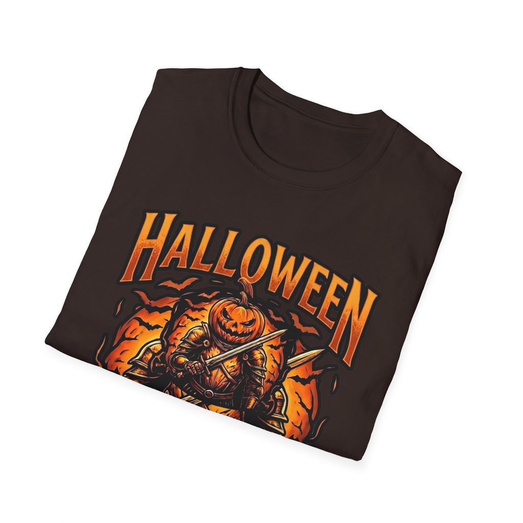 Halloween Knights T-Shirt — Pumpkin Knight Graphic Tee for Halloween