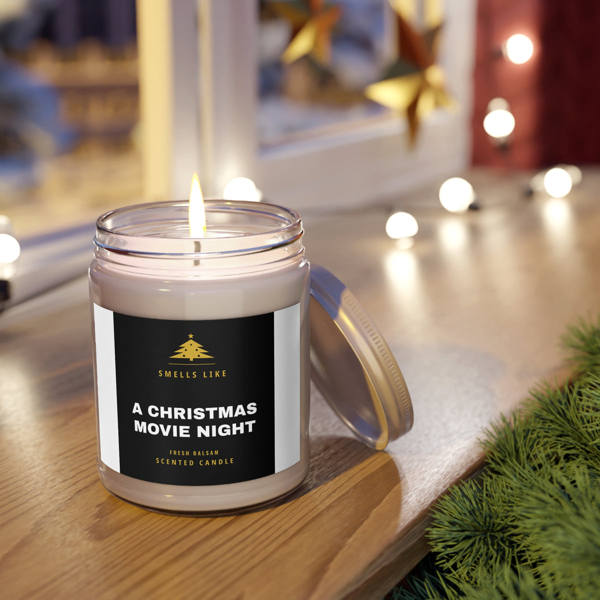 Smells Like a Christmas Movie Night Scented Candle