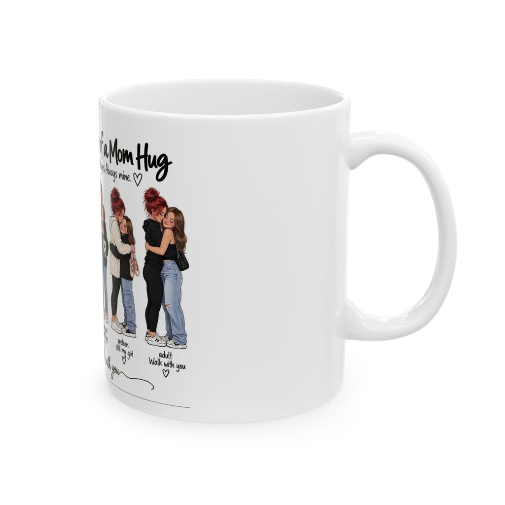 "The Evolution of a Mom Hug" Funny Ceramic Mug