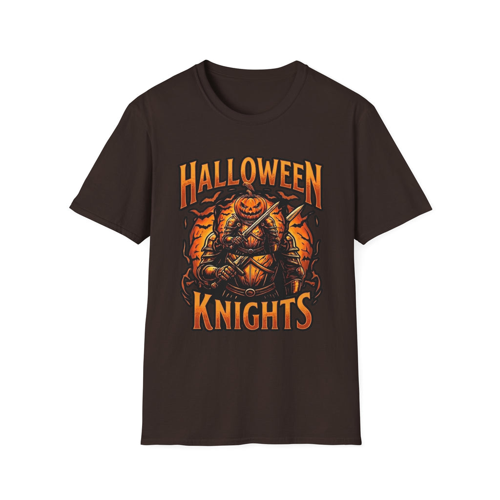 Halloween Knights T-Shirt — Pumpkin Knight Graphic Tee for Halloween
