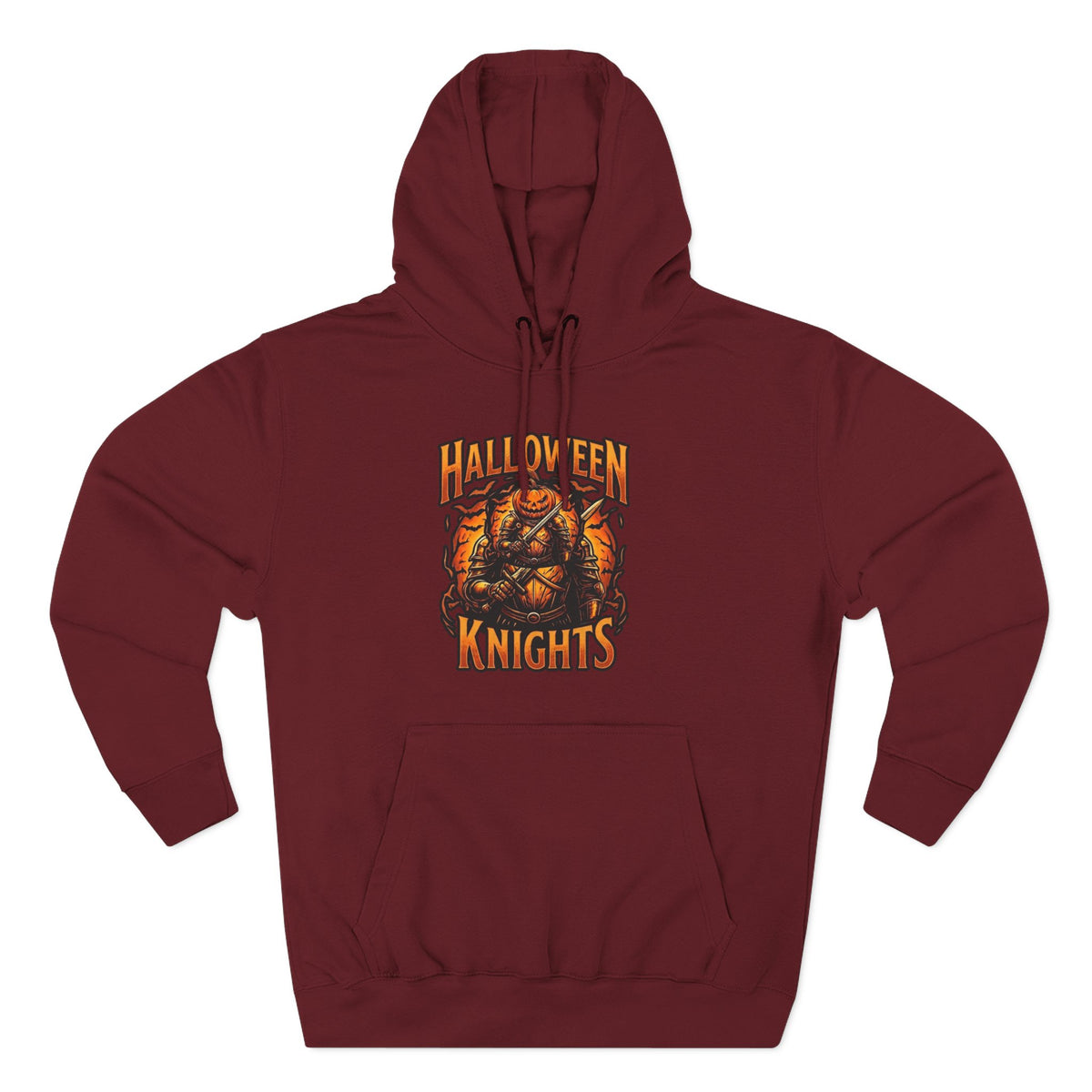 Halloween Knights Hoodie — Pumpkin Skull Graphic Pullover