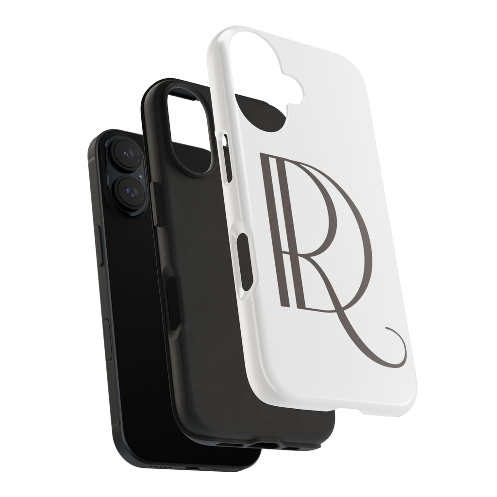 Monogram R Tough Phone Case — Elegant Initial Protective Case
