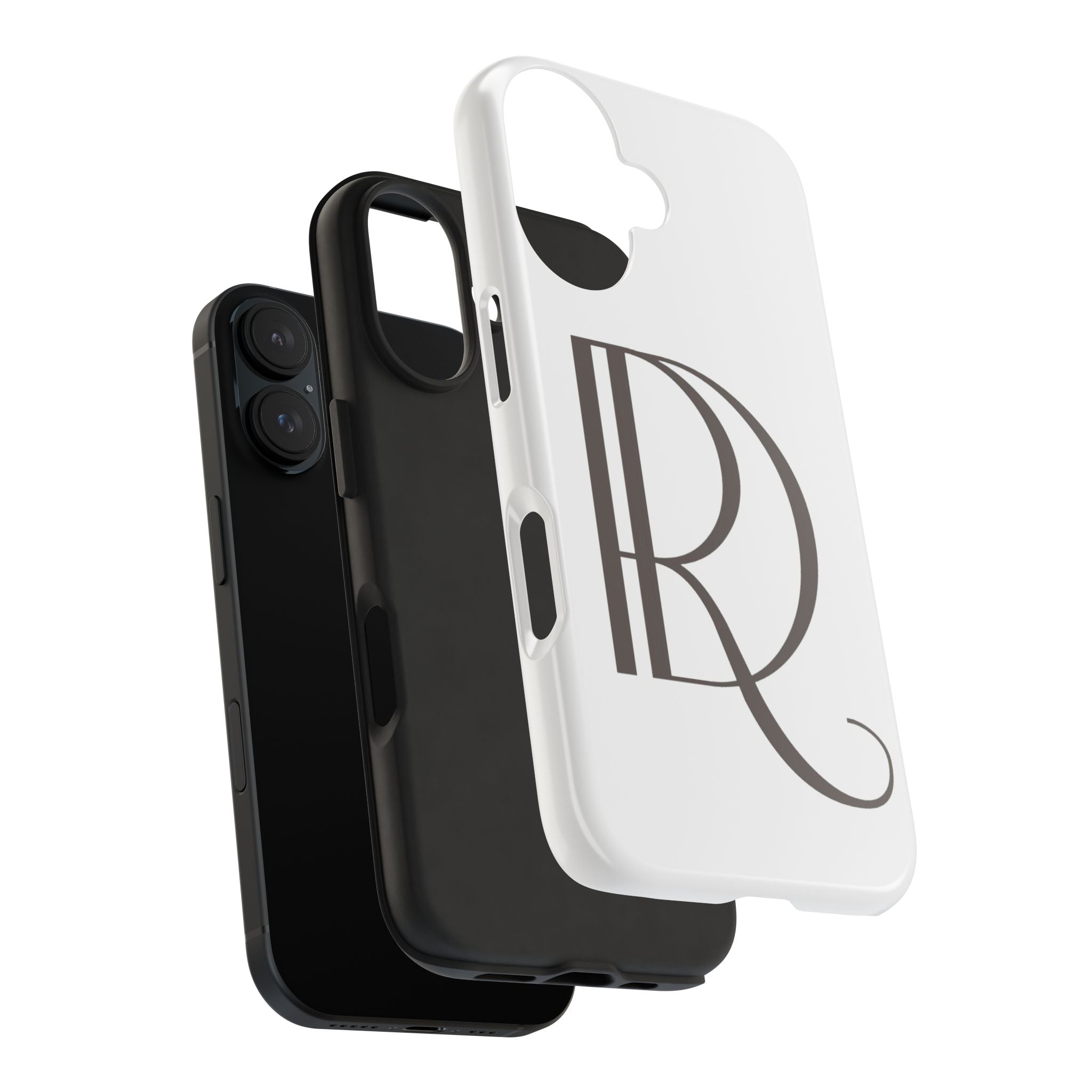 Monogram R Tough Phone Case — Elegant Initial Protective Case