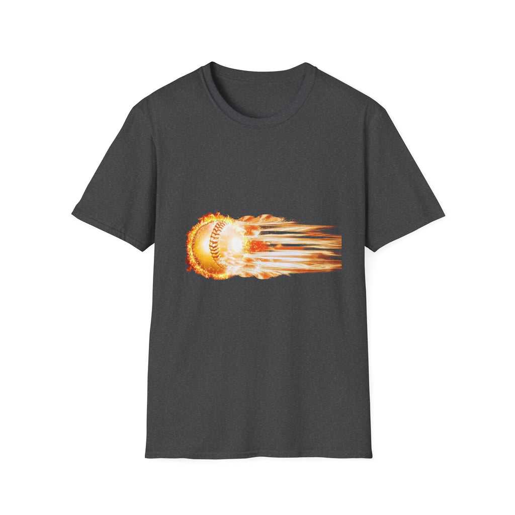 Baseball Fireball T-Shirt — Fast Pitch Meteor Graphic Tee
