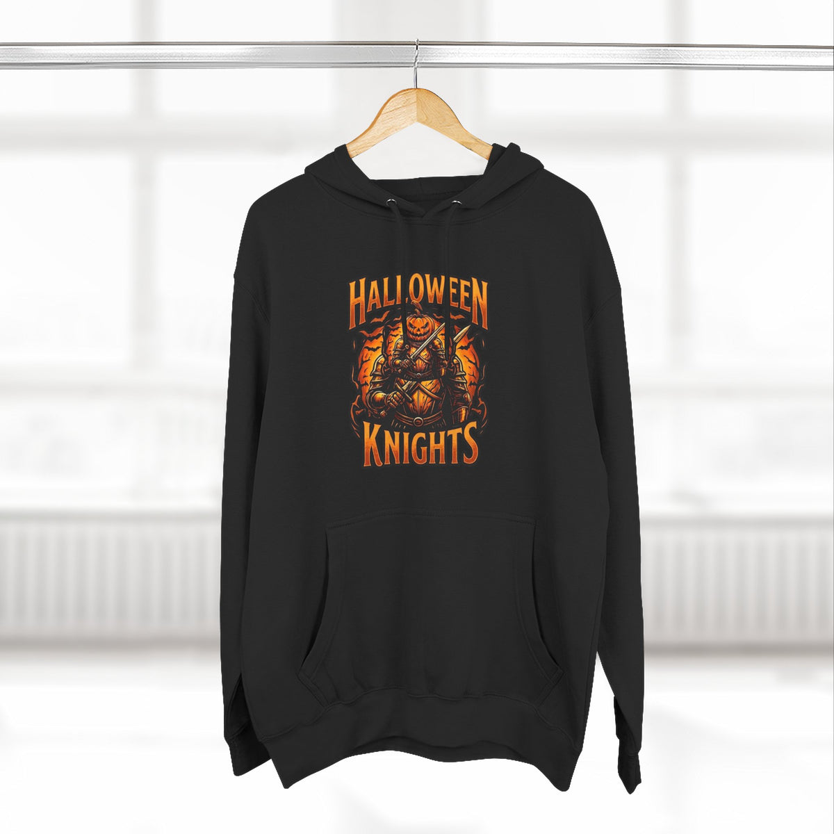 Halloween Knights Hoodie — Pumpkin Skull Graphic Pullover