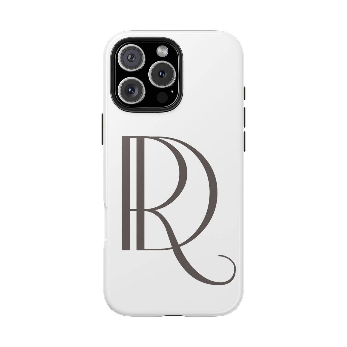 Monogram R Tough Phone Case — Elegant Initial Protective Case