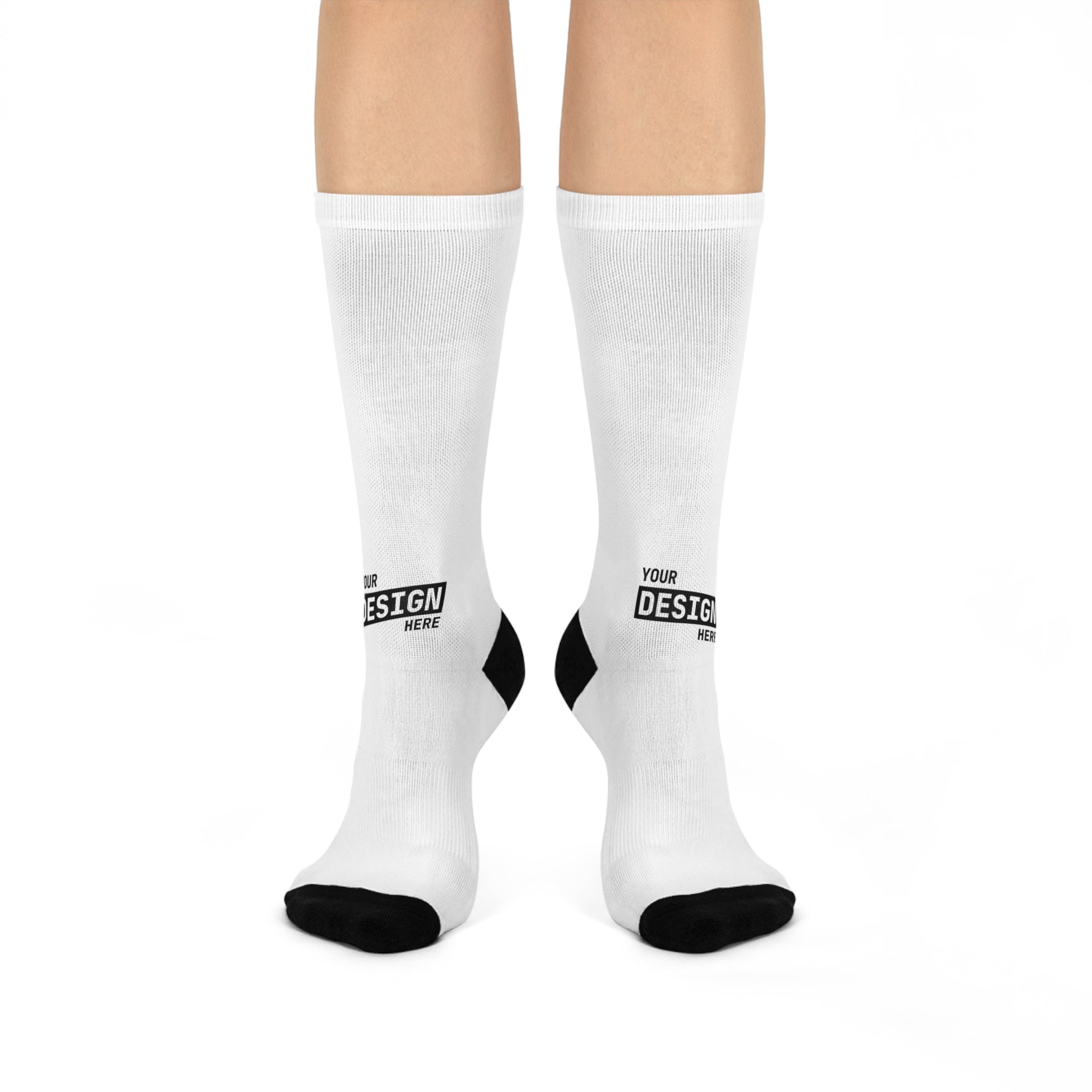 Cushioned Crew Socks — Lightweight Athletic Crew Socks with Reinforced Heel & Toe