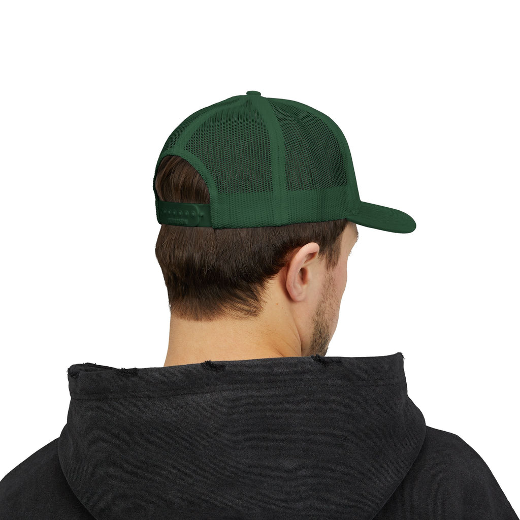 Trucker Cap — Black Tribal Dragon Snapback