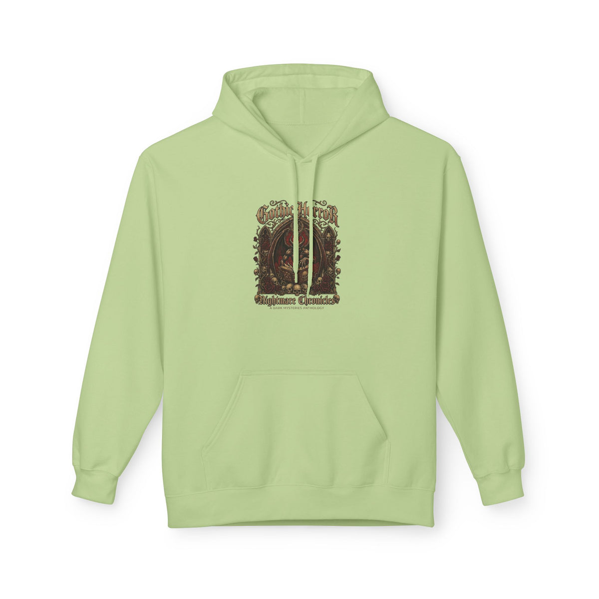 Vintage Botanical 'Autumn Camper' Hoodie — Retro Forest Camping Graphic