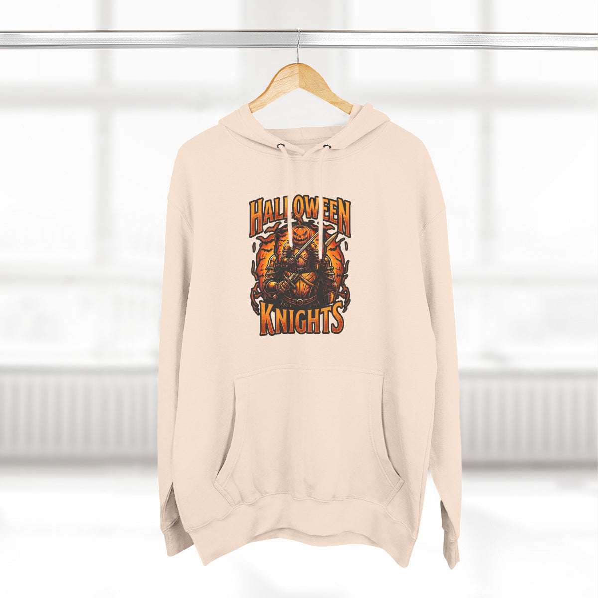 Halloween Knights Hoodie — Pumpkin Skull Graphic Pullover