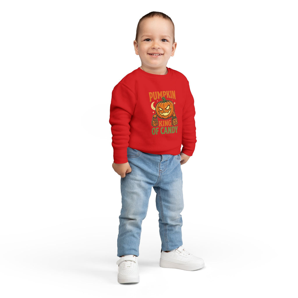 Toddler Sweatshirt - 'Pumpkin King of Candy' Halloween Pullover