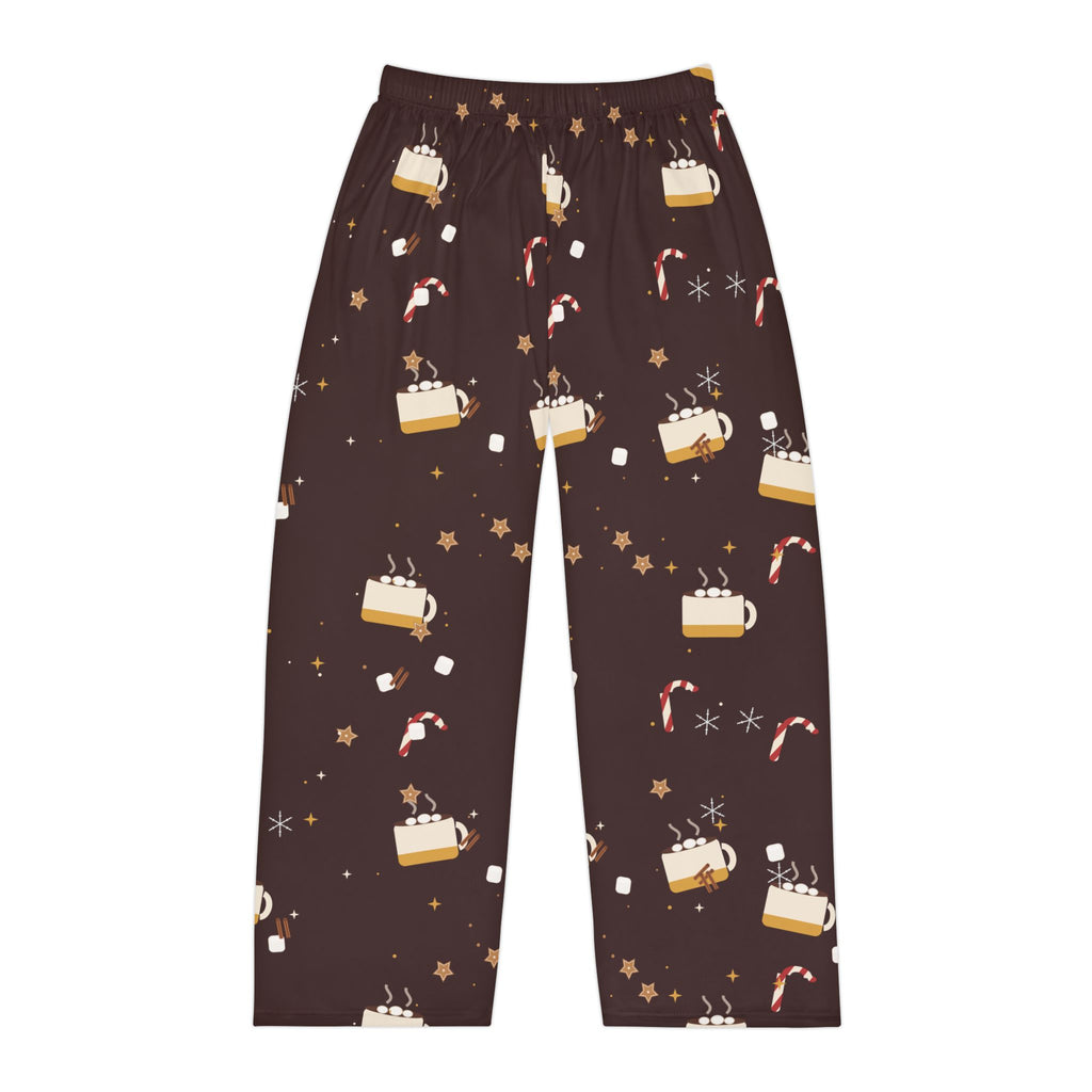 Hot Cocoa Night Men's Christmas Pajama Pants — Cozy Hot Chocolate Lounge Pants, Holiday PJ Bottoms for Him
