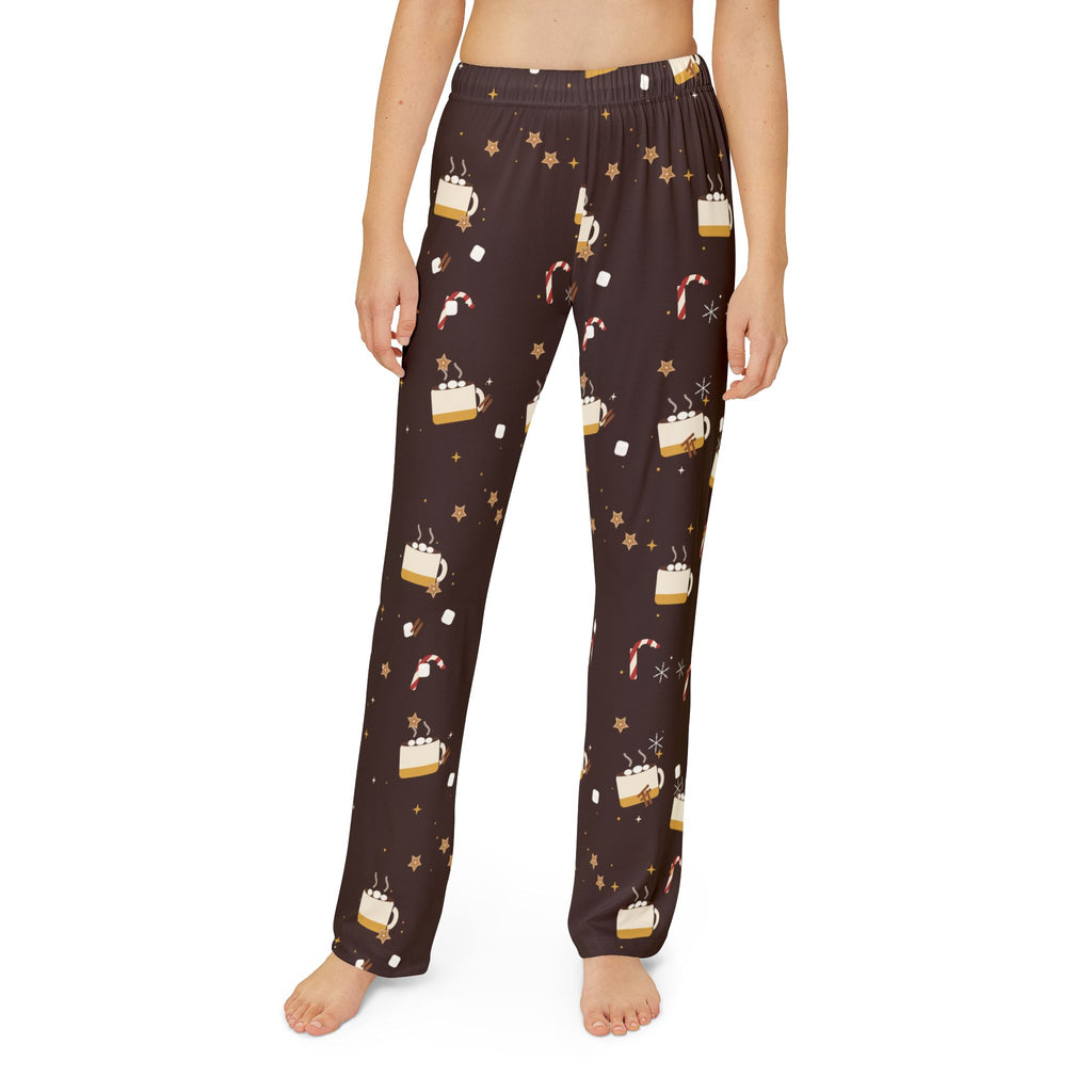 Kids Christmas Lounge Pants with Holiday Treats Pattern