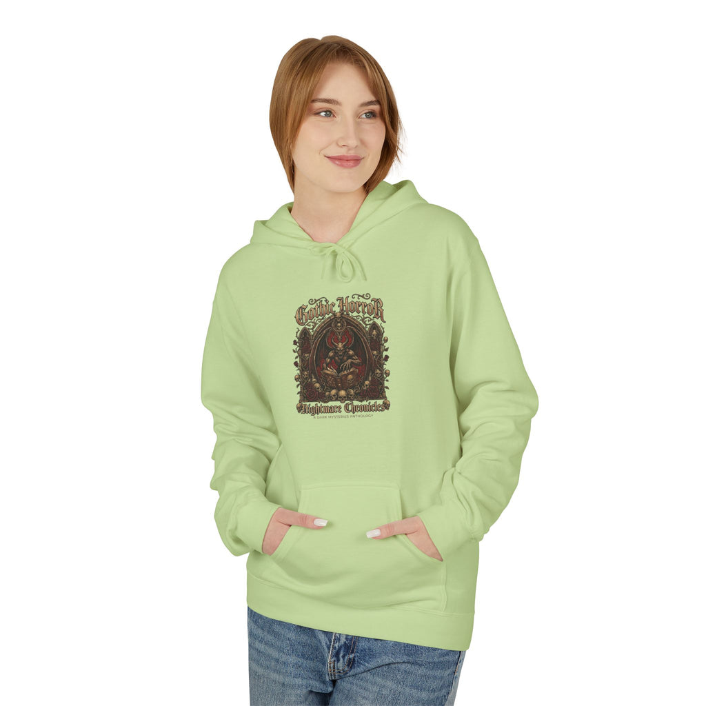 Vintage Botanical 'Autumn Camper' Hoodie — Retro Forest Camping Graphic