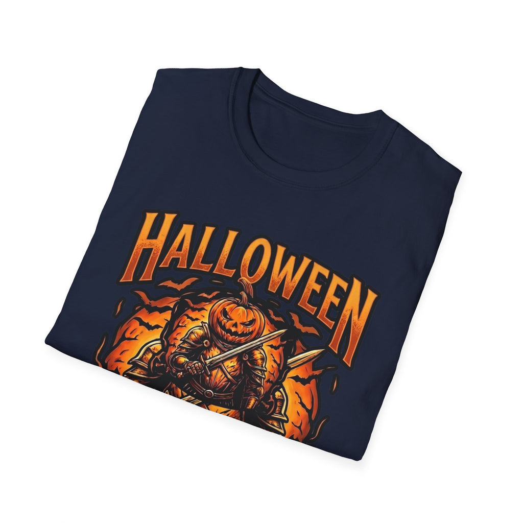 Halloween Knights T-Shirt — Pumpkin Knight Graphic Tee for Halloween