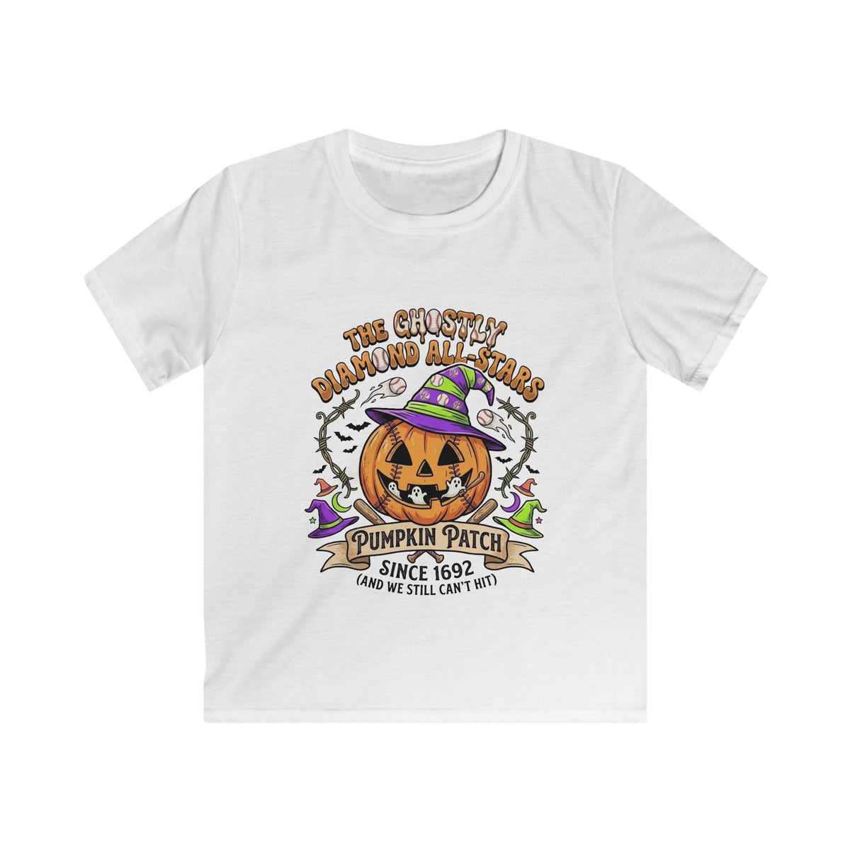 Kids Tee — "Pumpkin Patch Since 1692" Halloween Jack-O'-Lantern Shirt