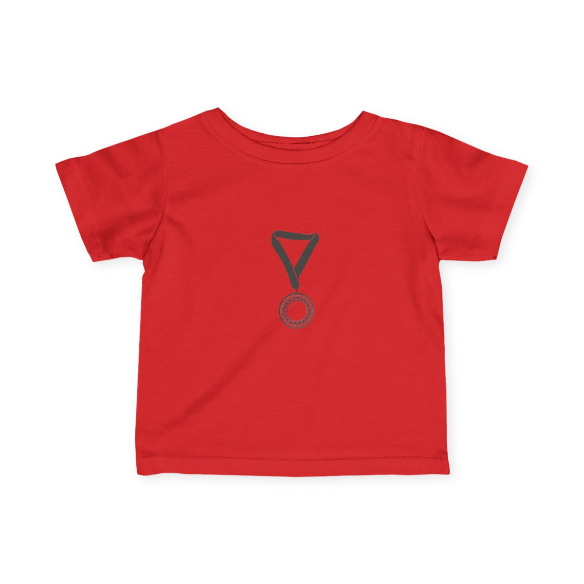 Infant Tee — Cute Medal Graphic Baby T-Shirt (Award Ribbon Design)