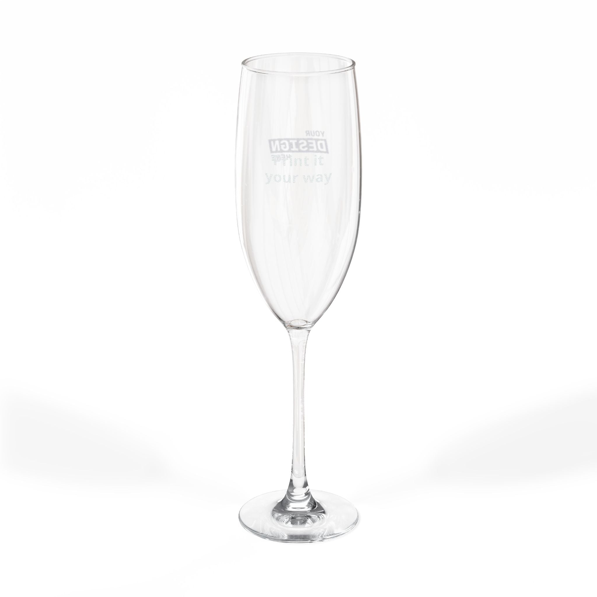 Engraved 8oz Champagne Flute – Personalized Wedding & Celebration Glass
