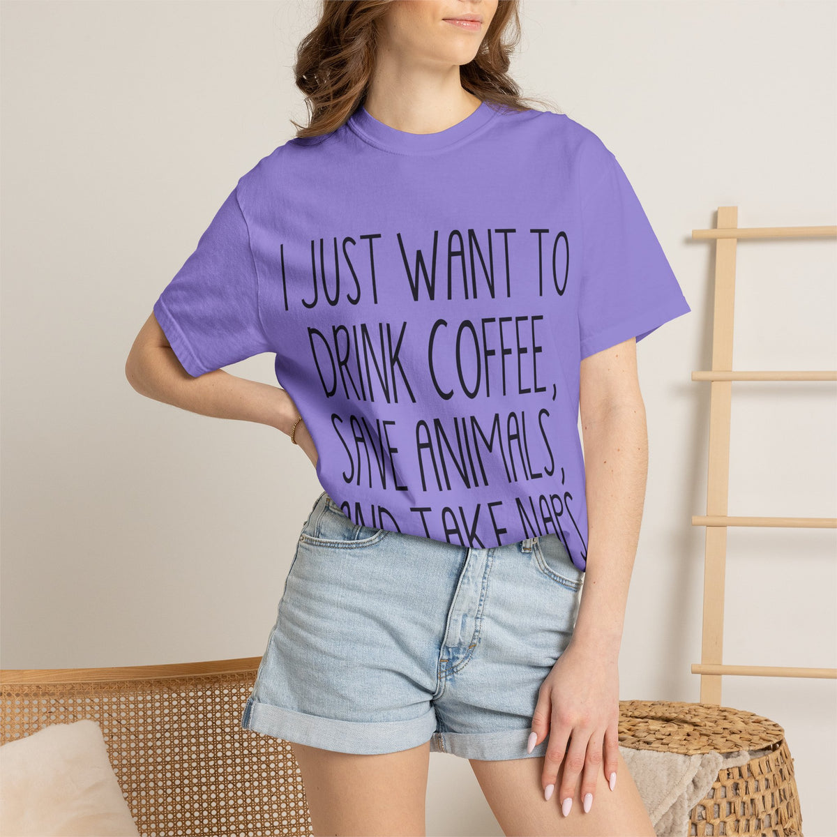 Coffee, Save Animals & Naps T-Shirt