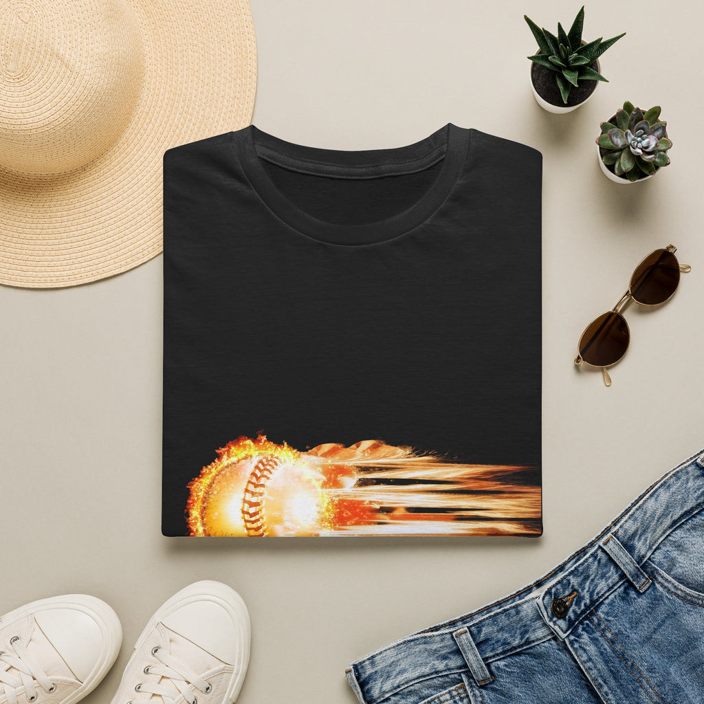 Baseball Fireball T-Shirt — Fast Pitch Meteor Graphic Tee
