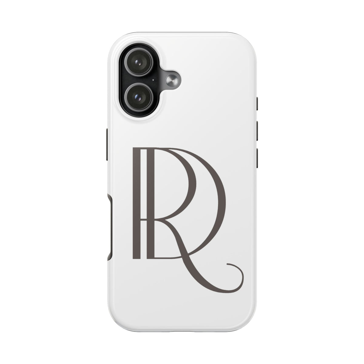 Monogram R Tough Phone Case — Elegant Initial Protective Case