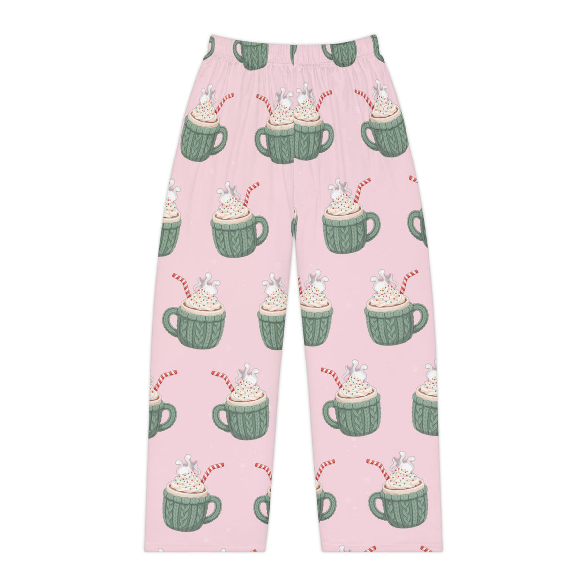 Women's Pink Christmas Hot Cocoa Mug Pajama Pants