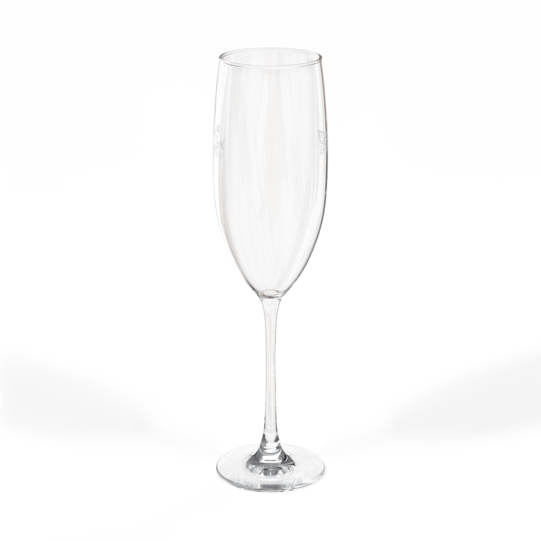 Engraved 8oz Champagne Flute – Personalized Wedding & Celebration Glass