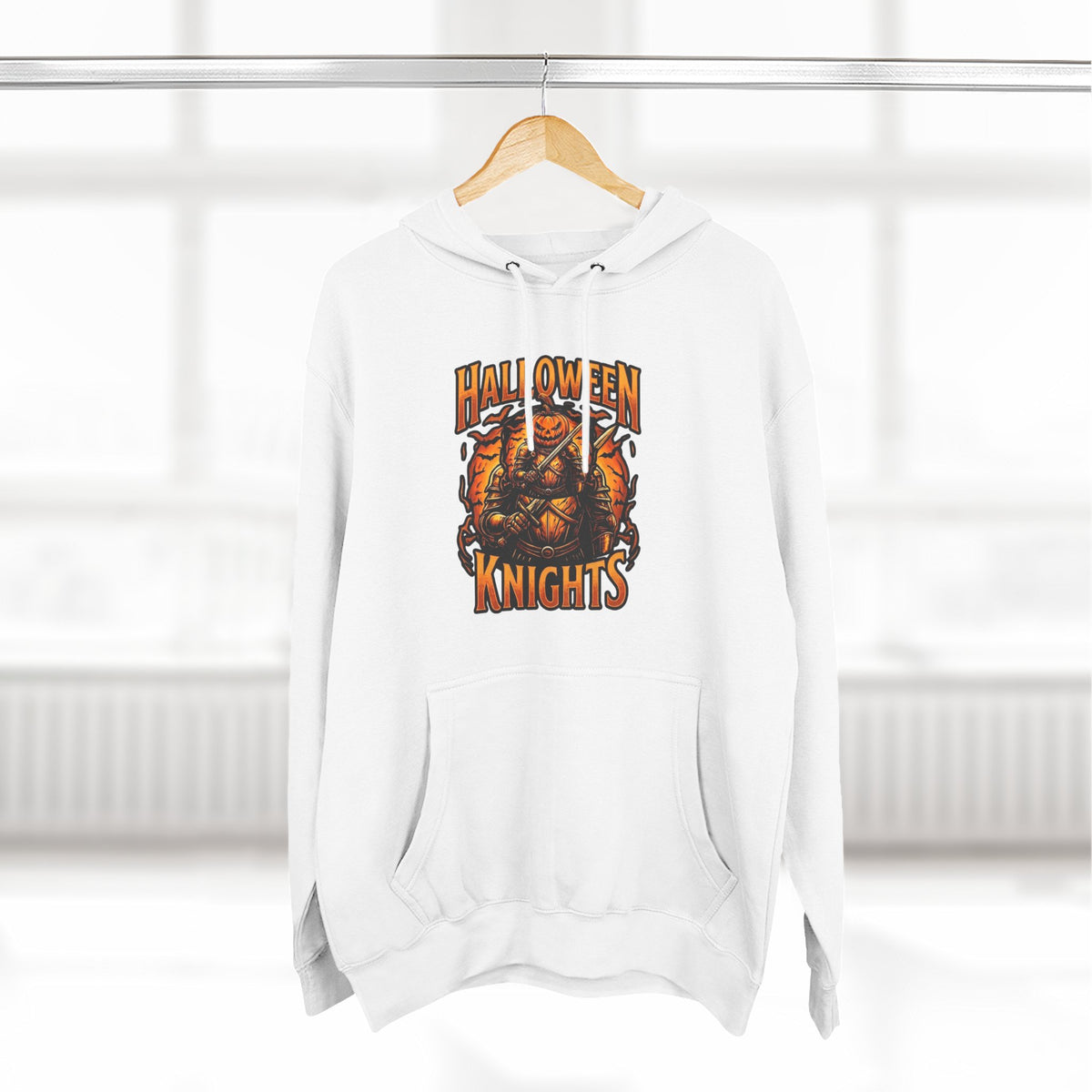Halloween Knights Hoodie — Pumpkin Skull Graphic Pullover