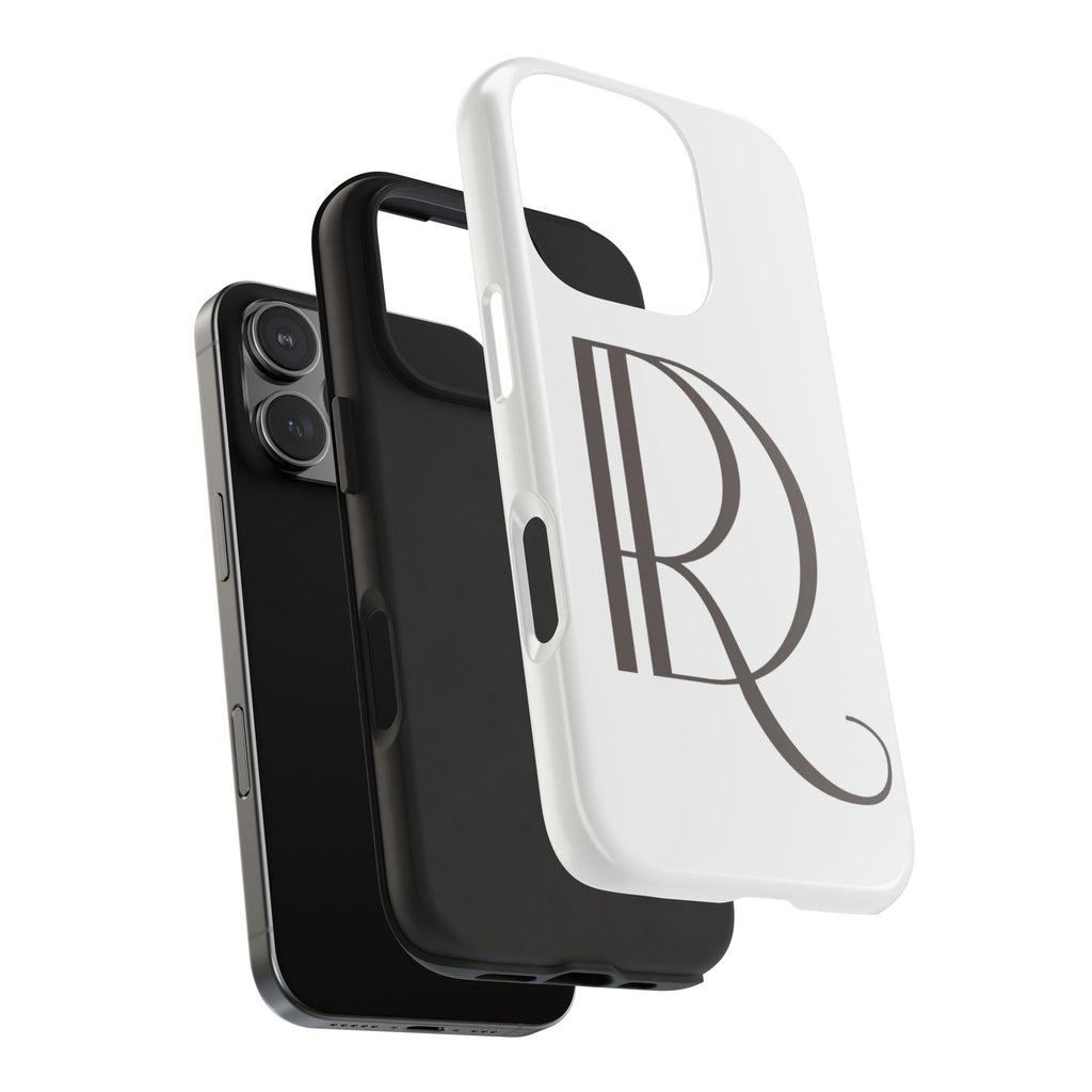 Monogram R Tough Phone Case — Elegant Initial Protective Case