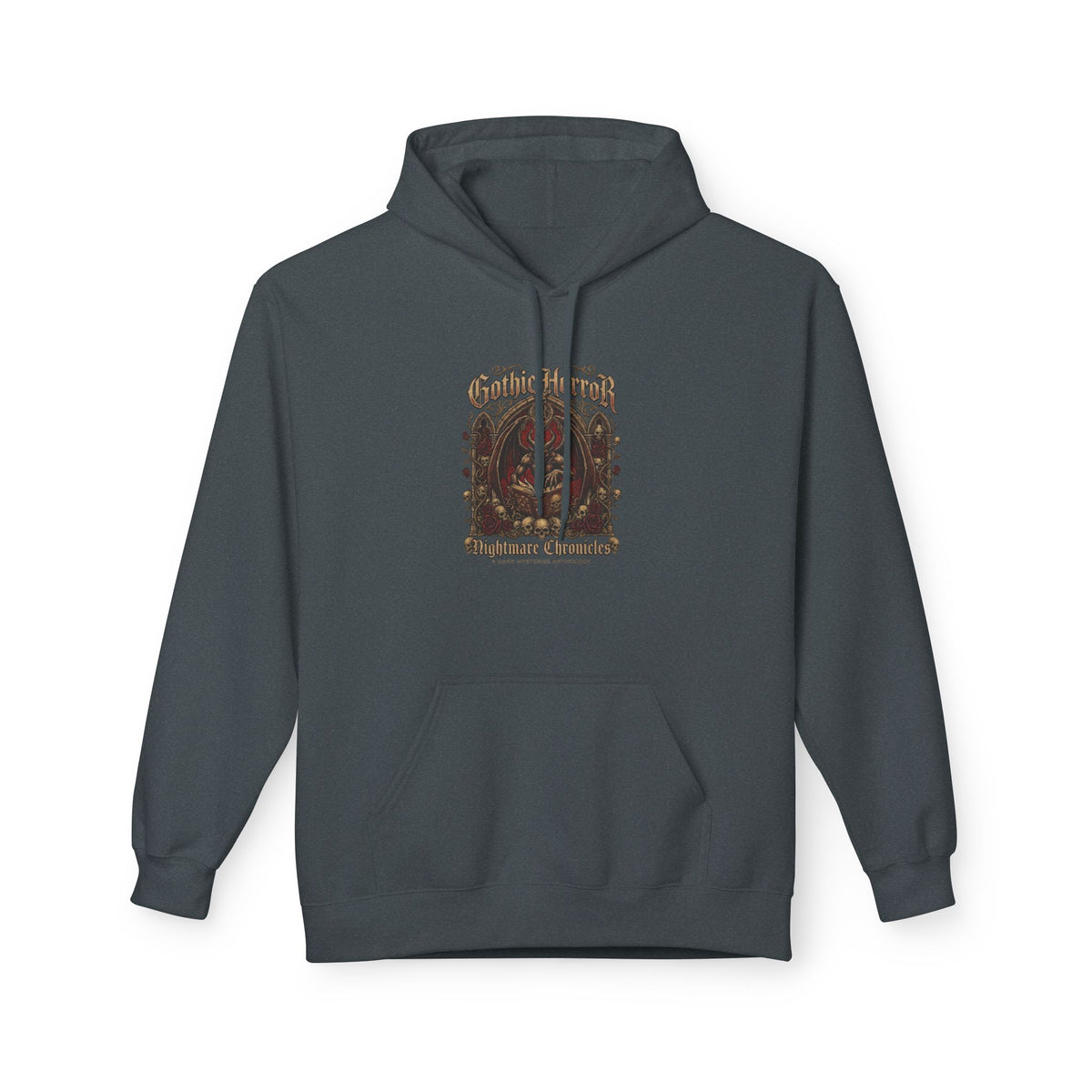 Vintage Botanical 'Autumn Camper' Hoodie — Retro Forest Camping Graphic