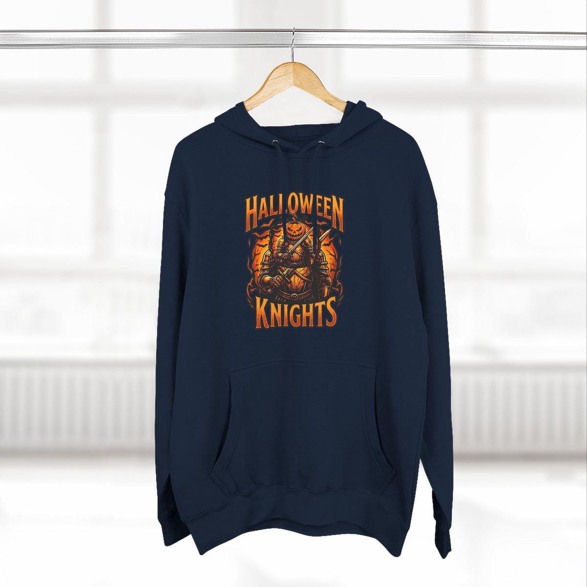 Halloween Knights Hoodie — Pumpkin Skull Graphic Pullover