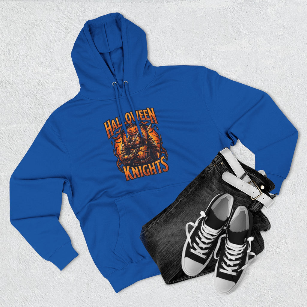 Halloween Knights Hoodie — Pumpkin Skull Graphic Pullover