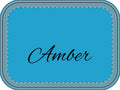 Personalized Double Zipper Jewelry Box – Custom Name Amber Travel Case