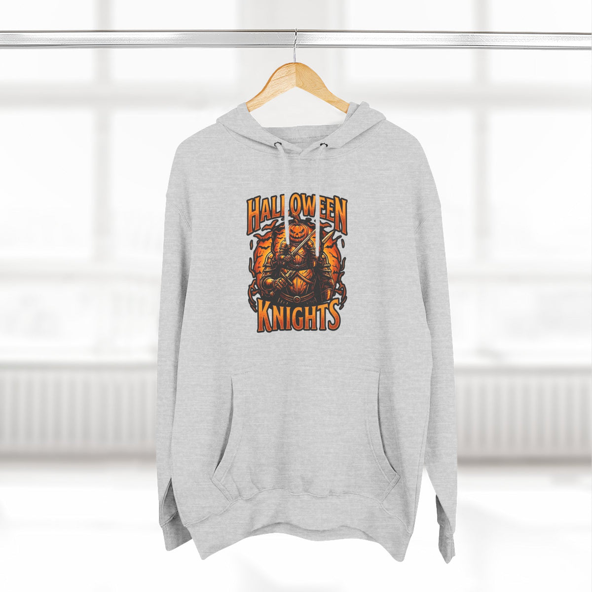 Halloween Knights Hoodie — Pumpkin Skull Graphic Pullover