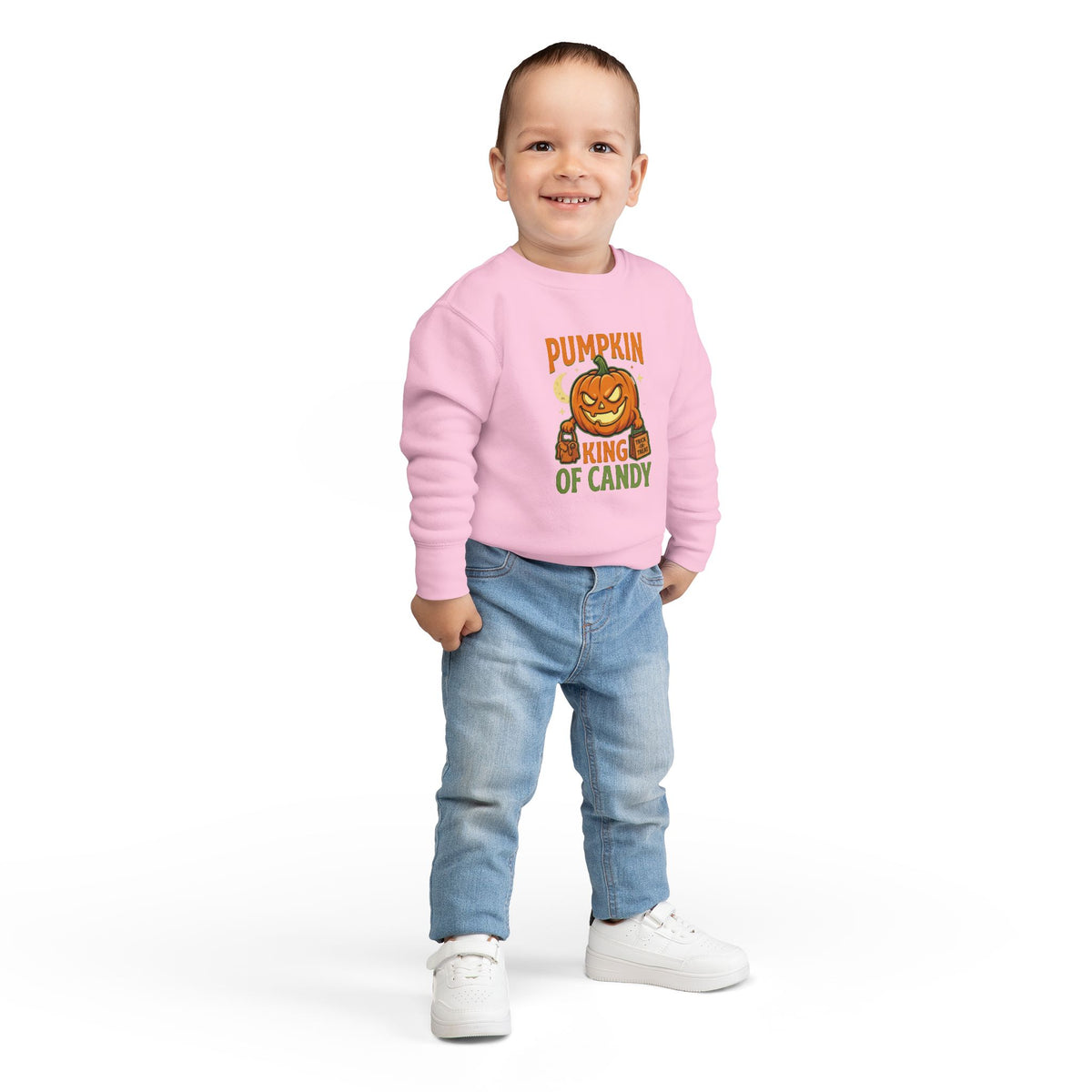 Toddler Sweatshirt - 'Pumpkin King of Candy' Halloween Pullover