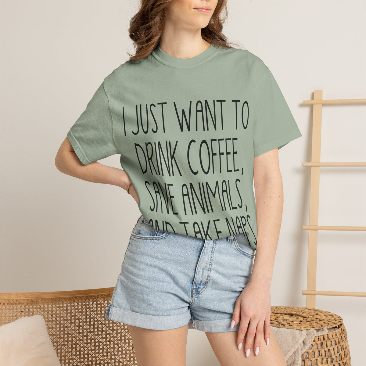 Coffee, Save Animals & Naps T-Shirt