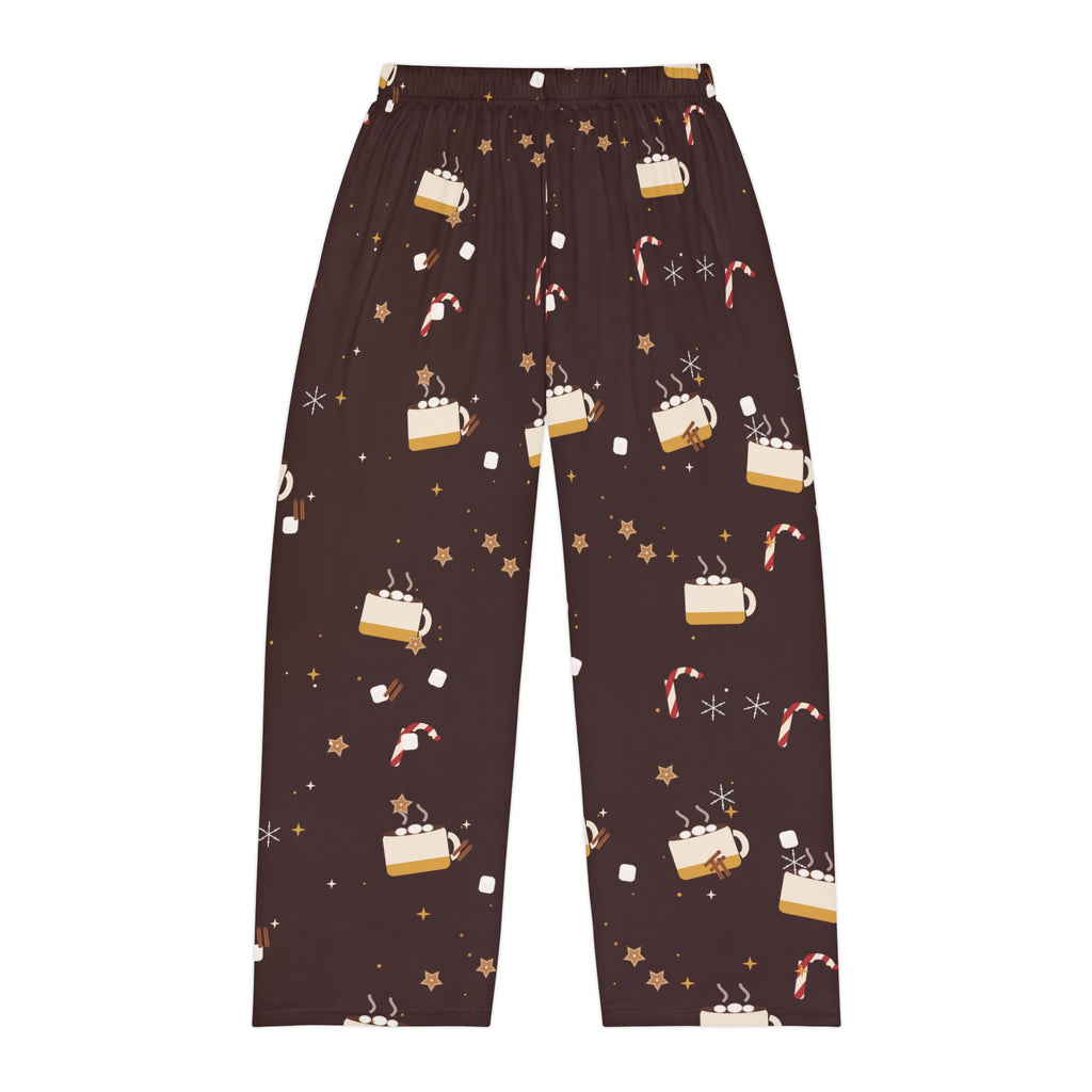 Hot Cocoa Night Men's Christmas Pajama Pants — Cozy Hot Chocolate Lounge Pants, Holiday PJ Bottoms for Him