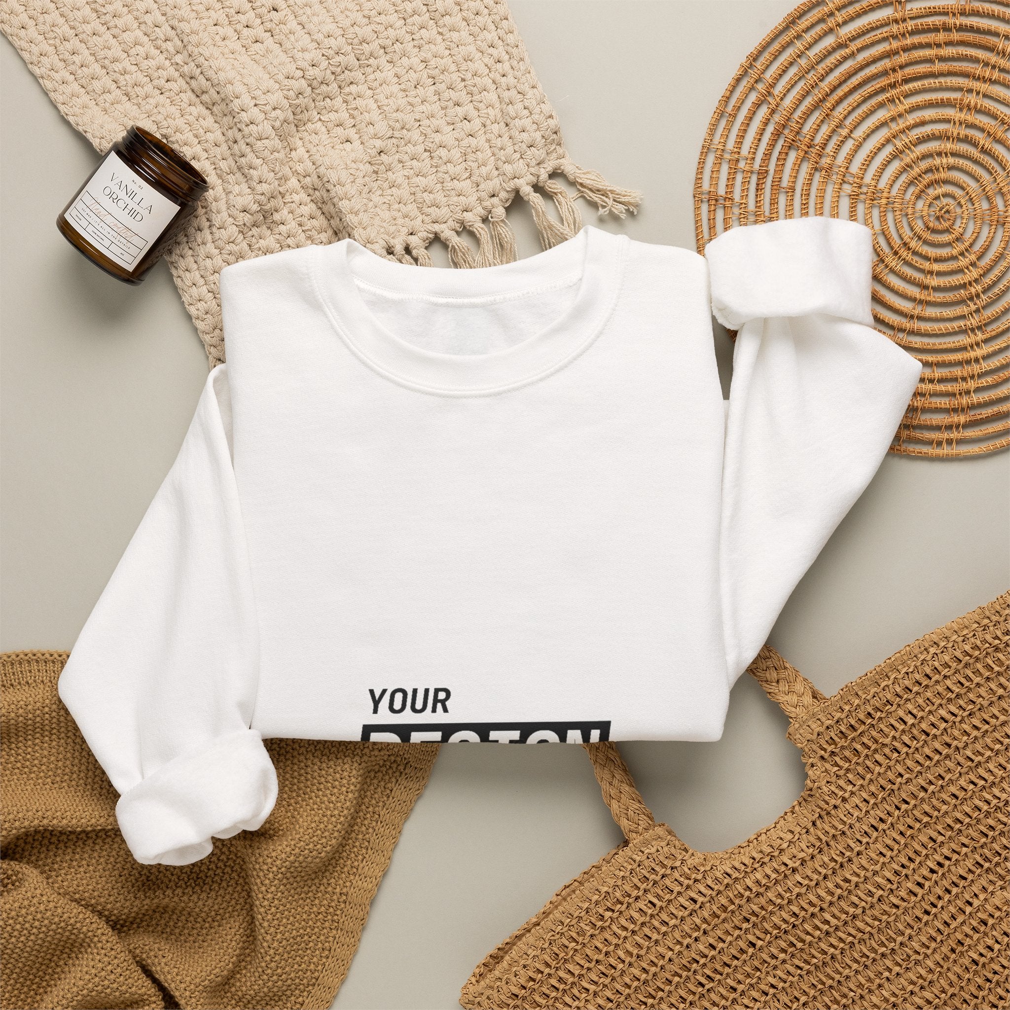 Copy of Crewneck Sweatshirt — Custom Logo Chest & Back Design