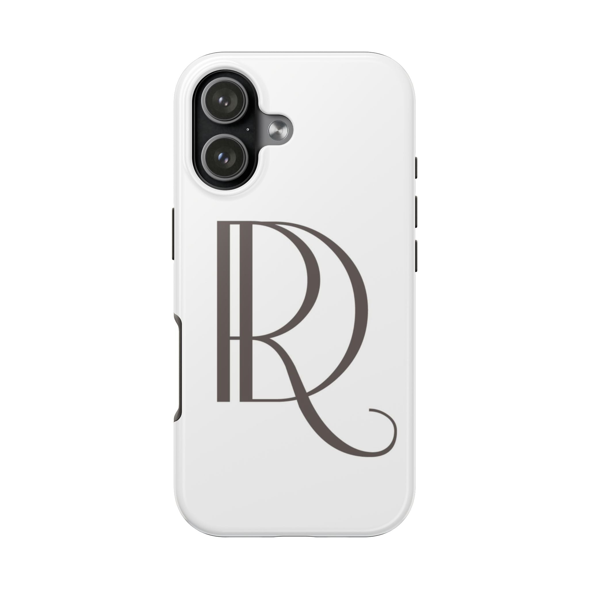 Monogram R Tough Phone Case — Elegant Initial Protective Case