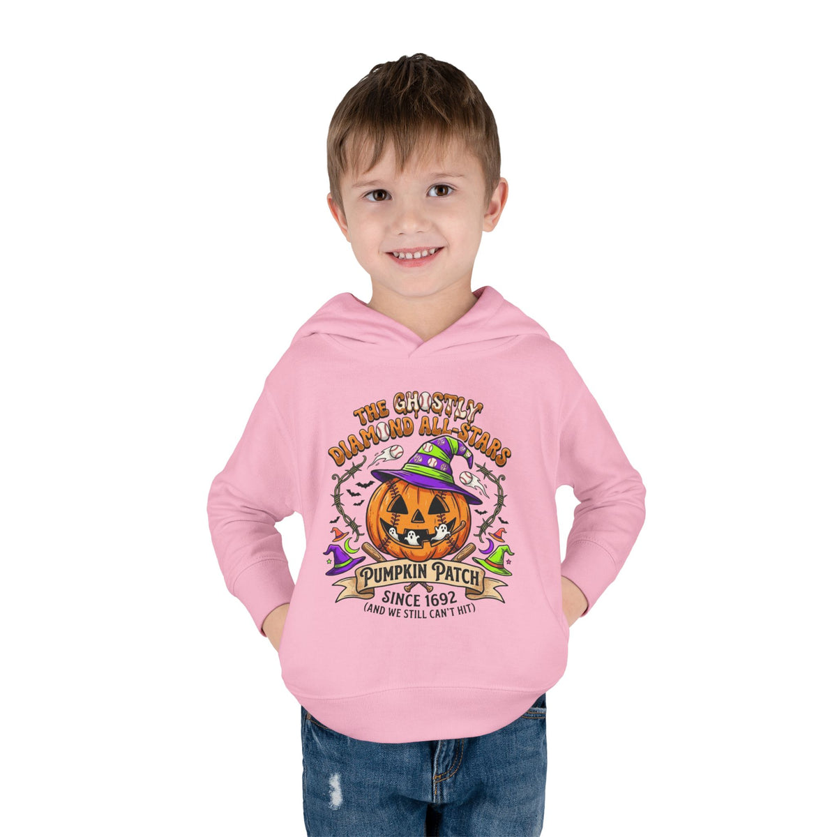 Toddler Hoodie - Cute Halloween Pumpkin Patch Pullover ("Pumpkin Patch Since 1692")