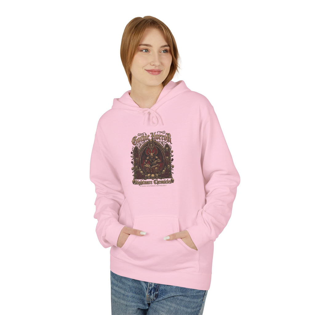 Vintage Botanical 'Autumn Camper' Hoodie — Retro Forest Camping Graphic