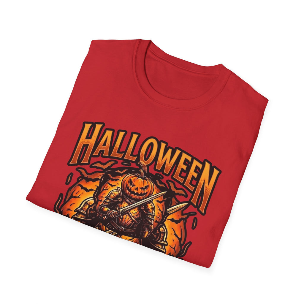 Halloween Knights T-Shirt — Pumpkin Knight Graphic Tee for Halloween