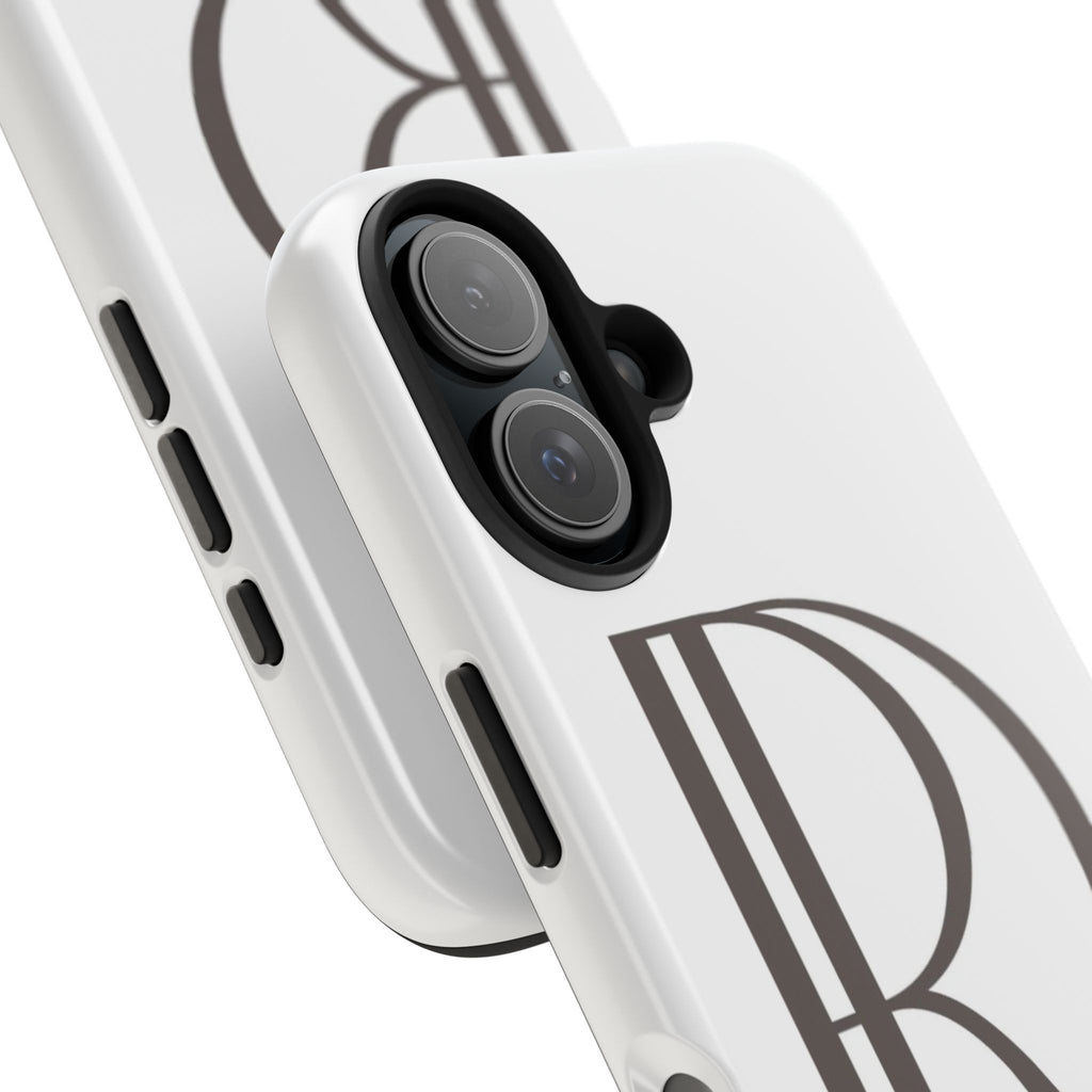Monogram R Tough Phone Case — Elegant Initial Protective Case