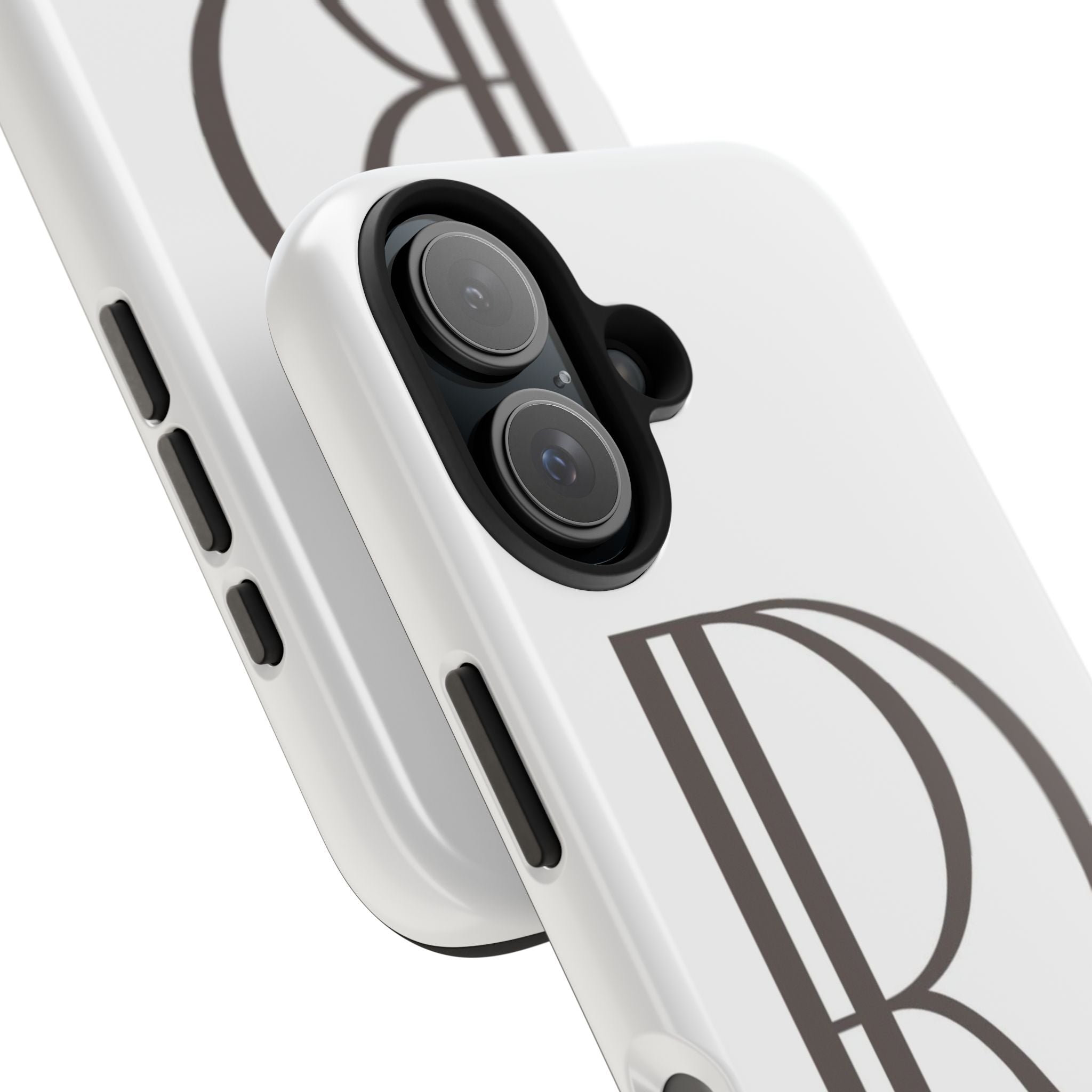 Monogram R Tough Phone Case — Elegant Initial Protective Case