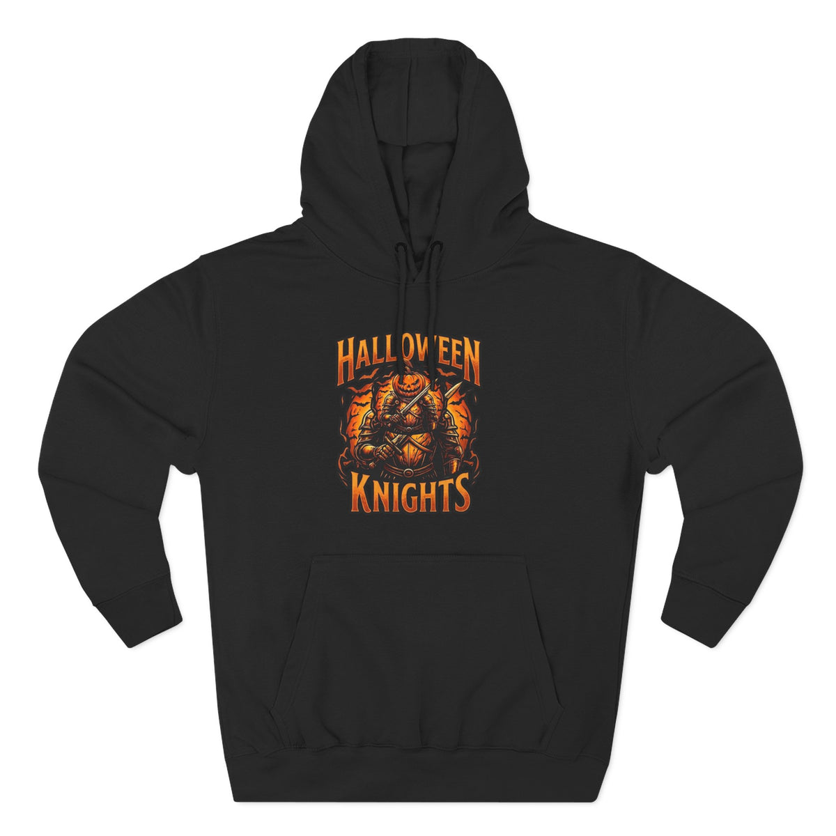 Halloween Knights Hoodie — Pumpkin Skull Graphic Pullover