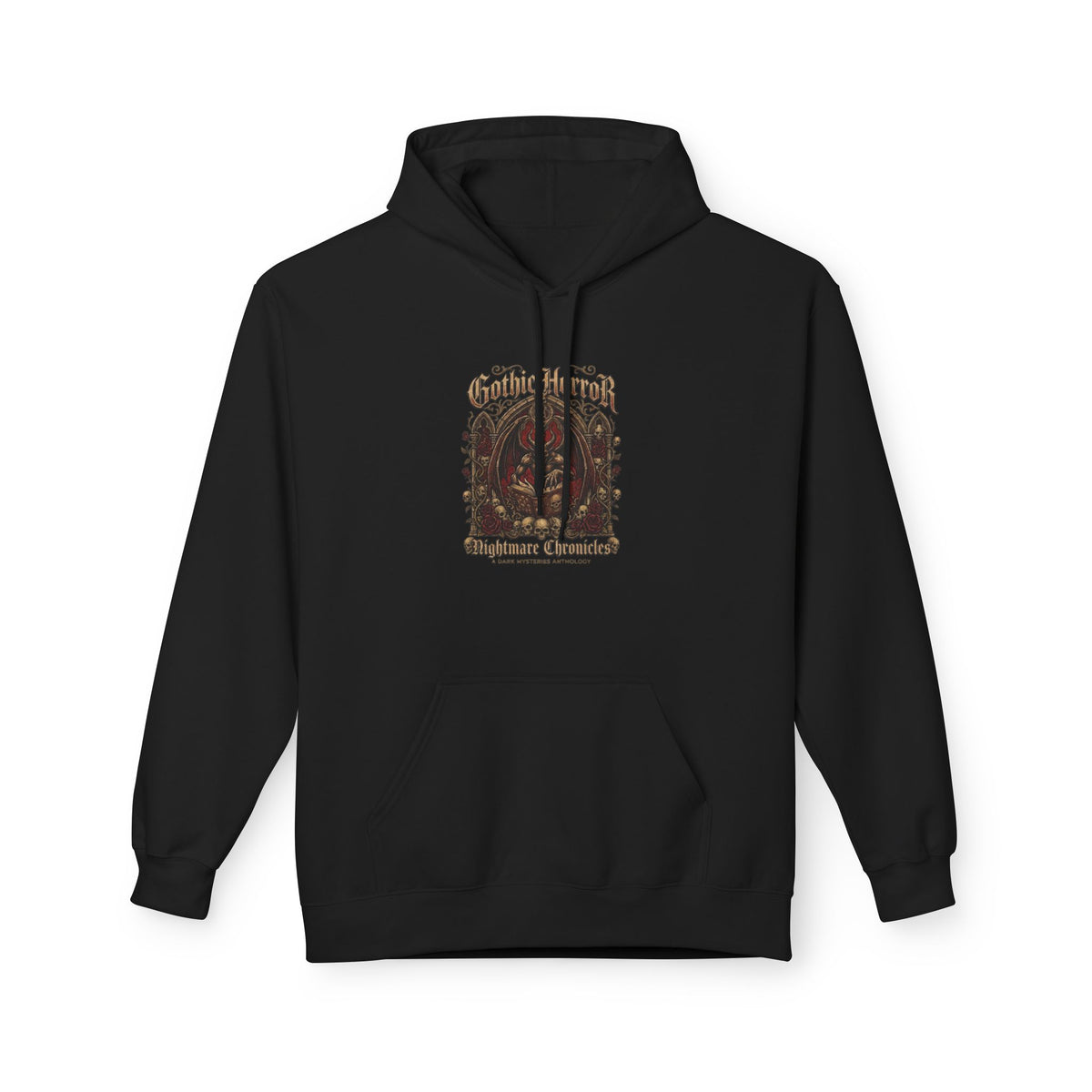 Vintage Botanical 'Autumn Camper' Hoodie — Retro Forest Camping Graphic